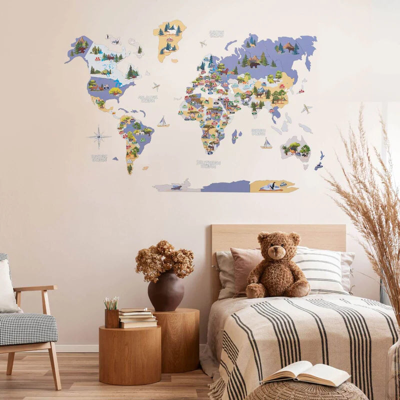 Mappa del Mondo degli Animali