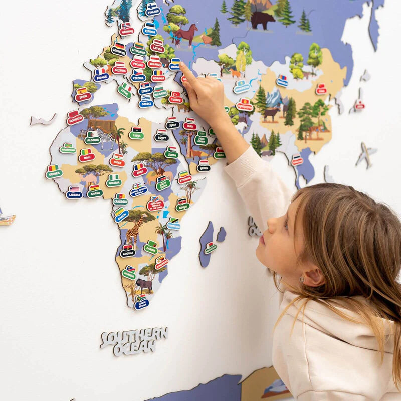 Mappa del Mondo degli Animali