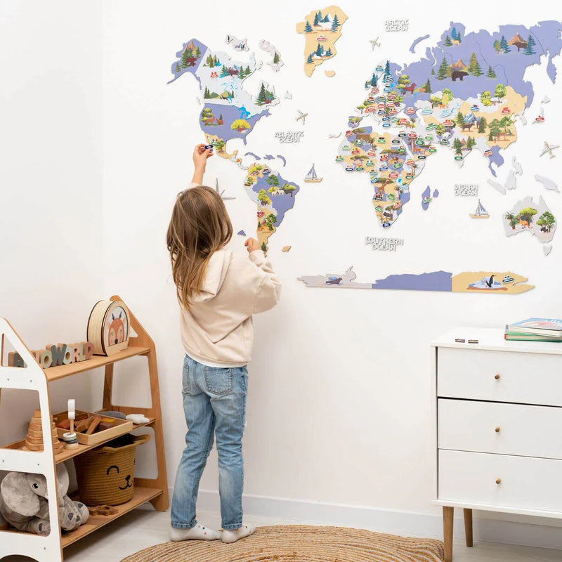 Mappa del Mondo degli Animali