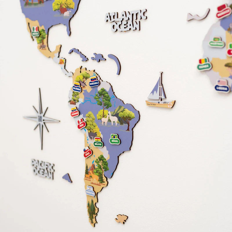 Mappa del Mondo degli Animali