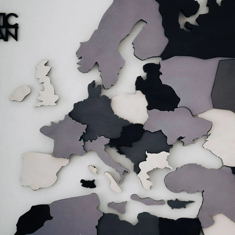 Mappa del Mondo in Legno 3D Nordik