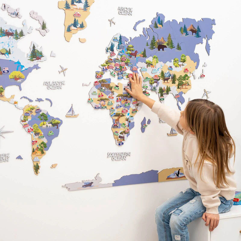Mappa del Mondo degli Animali