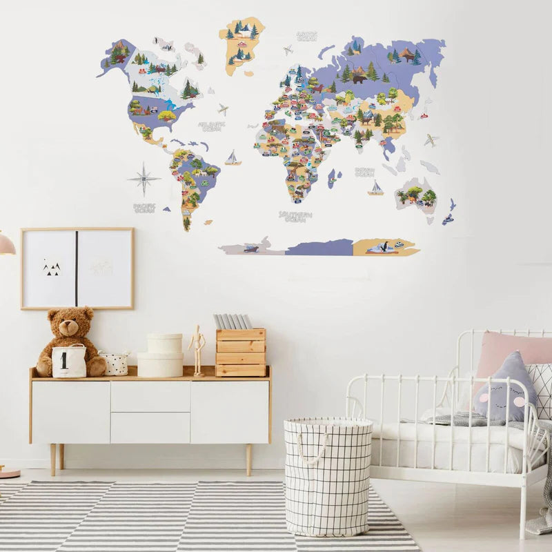Mappa del Mondo degli Animali