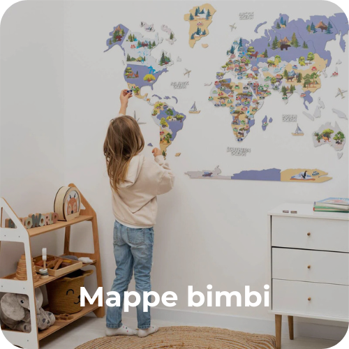 Mappa del mondo per bambini