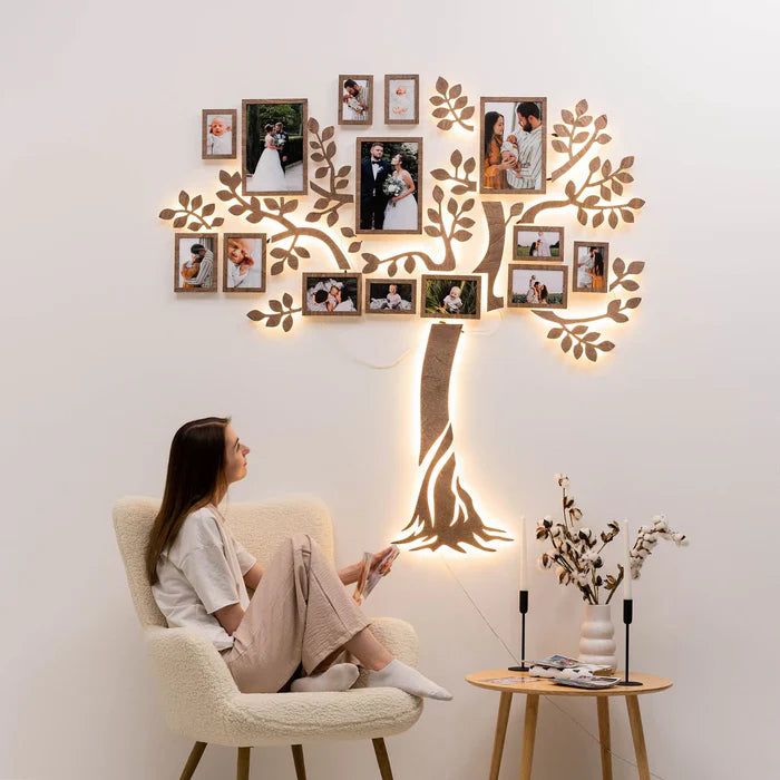 Albero genealogico in legno